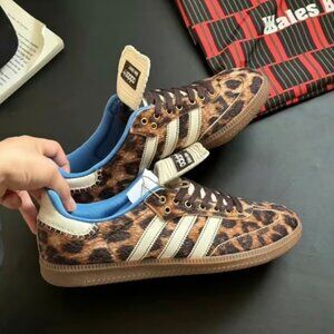 Adidas x Wales Bonner Samba Leopard Print Pony Women's Sneakers
